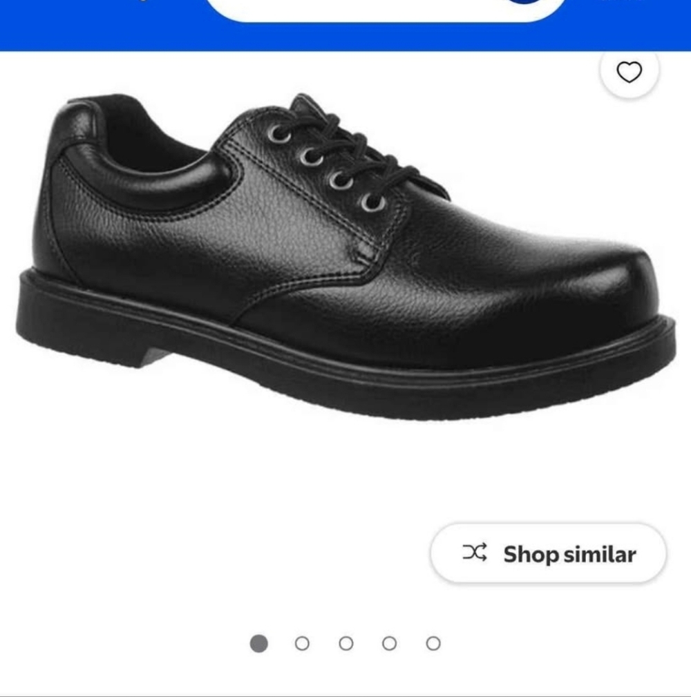 Dr. Scholl's Black Leather Lace-Up Derby Shoe